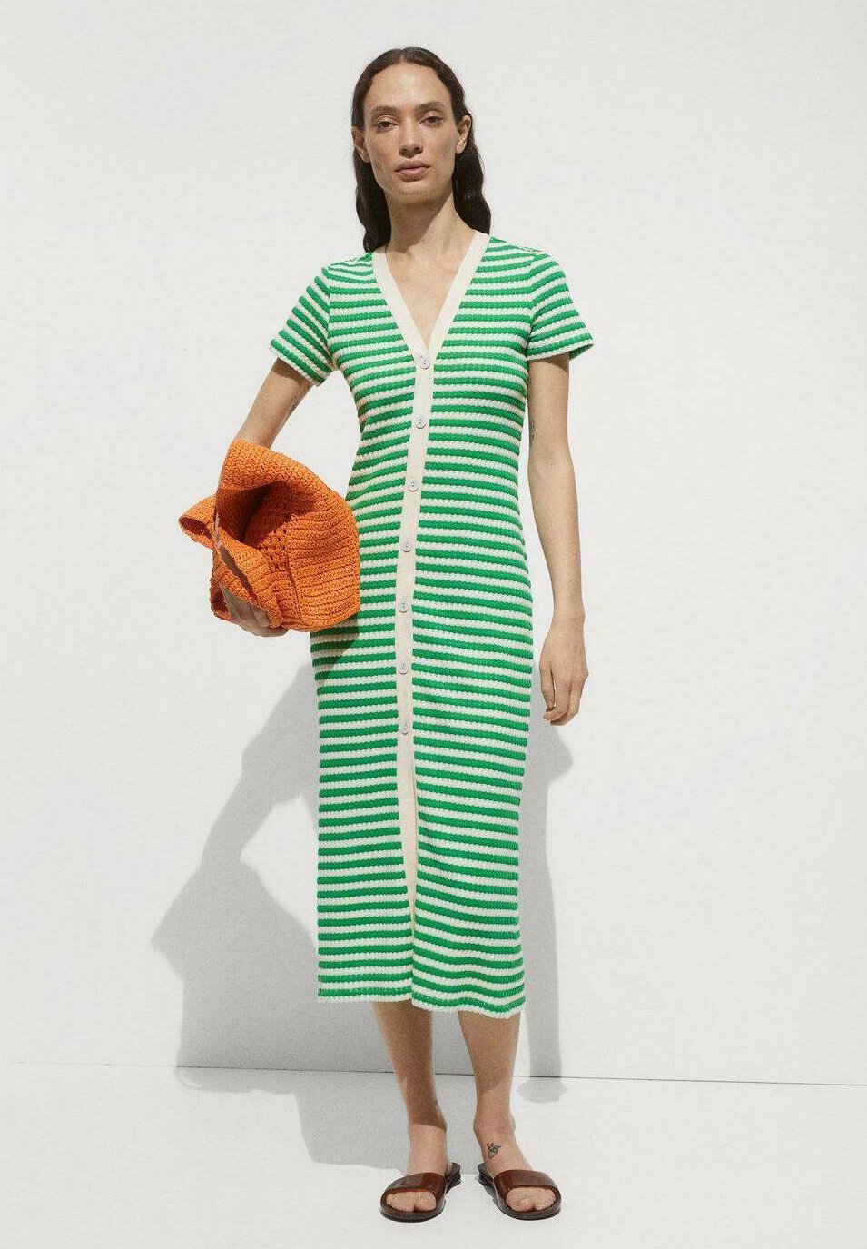 Mango Jumper dress - green - Zalando.ie
