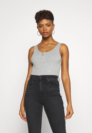 RUBY HENLEY BODYSUIT - Toppe - smokestack heather