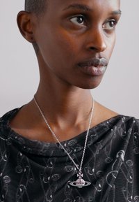 Vivienne Westwood KIKA PENDANT - Κολιέ - silver-coloured/fuchsia