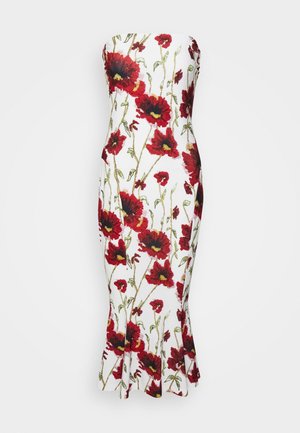 Norma Kamali STRAPLESS FISHTAIL DRESS TO MIDCALF - Sukienka z dżerseju