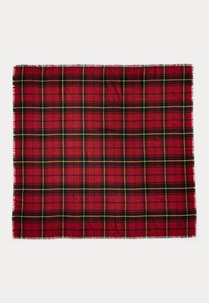 PLAID SQUARE SCARF - Fular - red
