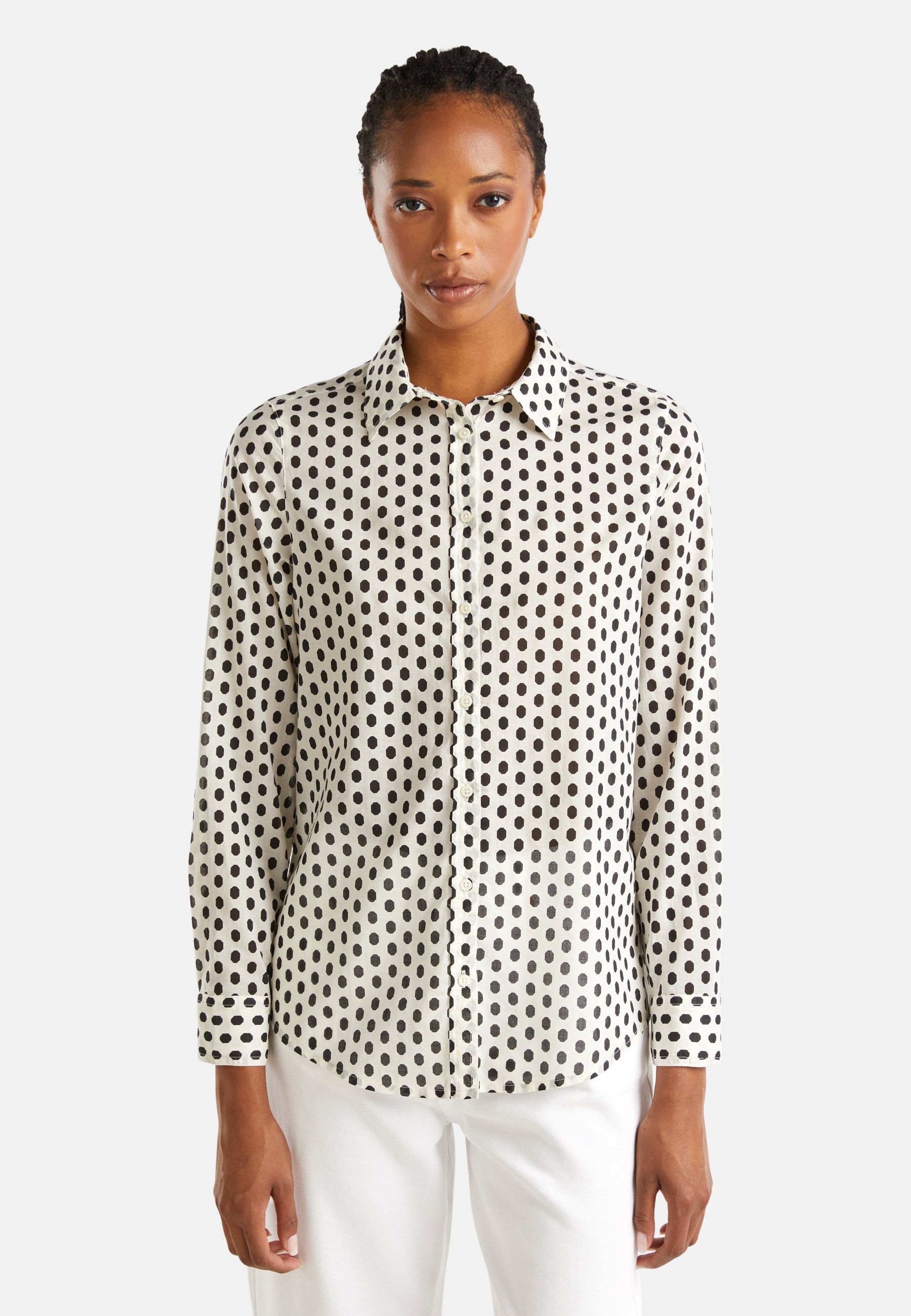 United Colors Of Benetton Camicia Flanella - Leggera In Cotone Con Logo