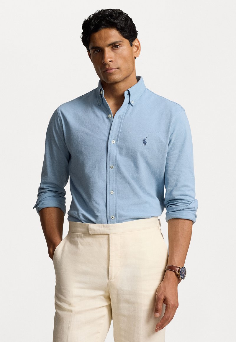 Polo Ralph Lauren - FEATHERWEIGHT MESH SHIRT - Majica - vessel blue, Povećaj