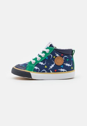 ZIP BASKET - Lauflernschuh - blue/green