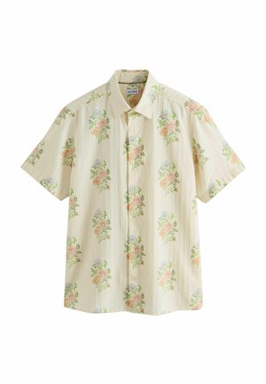 REGULAR FIT - PRINT SHORT SLEEVE - Camicia - ecru floral print