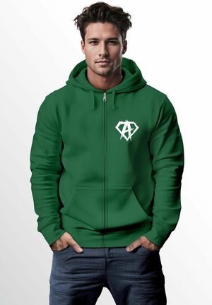 Neverless FASHION STREETSTYLE - Zip-up sweatshirt - bottle green