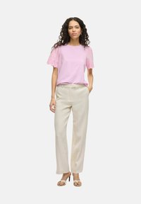 VILA MIT KURZEN ÄRMELN VICELIANA RUNDHALS - Camiseta estampada - winsome orchid