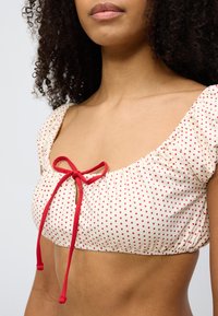 Frankies Bikinis TOP - Πάνω μέρος μπικίνι - off-white/red