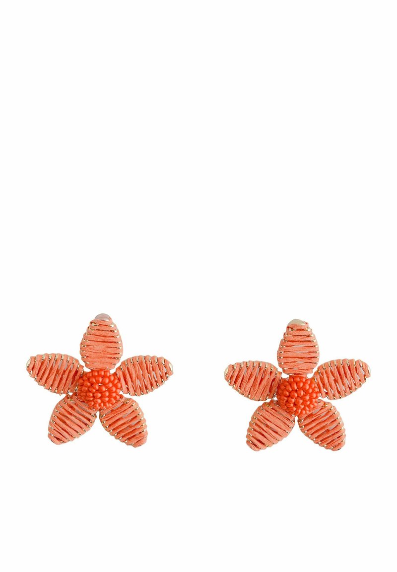 Next RAFFIA FLOWER STUD  - Øreringe - orange
