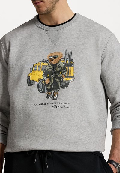 Polo Ralph Lauren Big & Tall POLO BEAR DOUBLE KNIT SWEATSHIRT - Camisola - andover heather