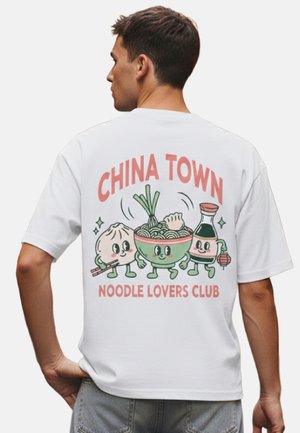 RoamLikeSummer, CHINA TOWN UNISEX - T-Shirt print - white