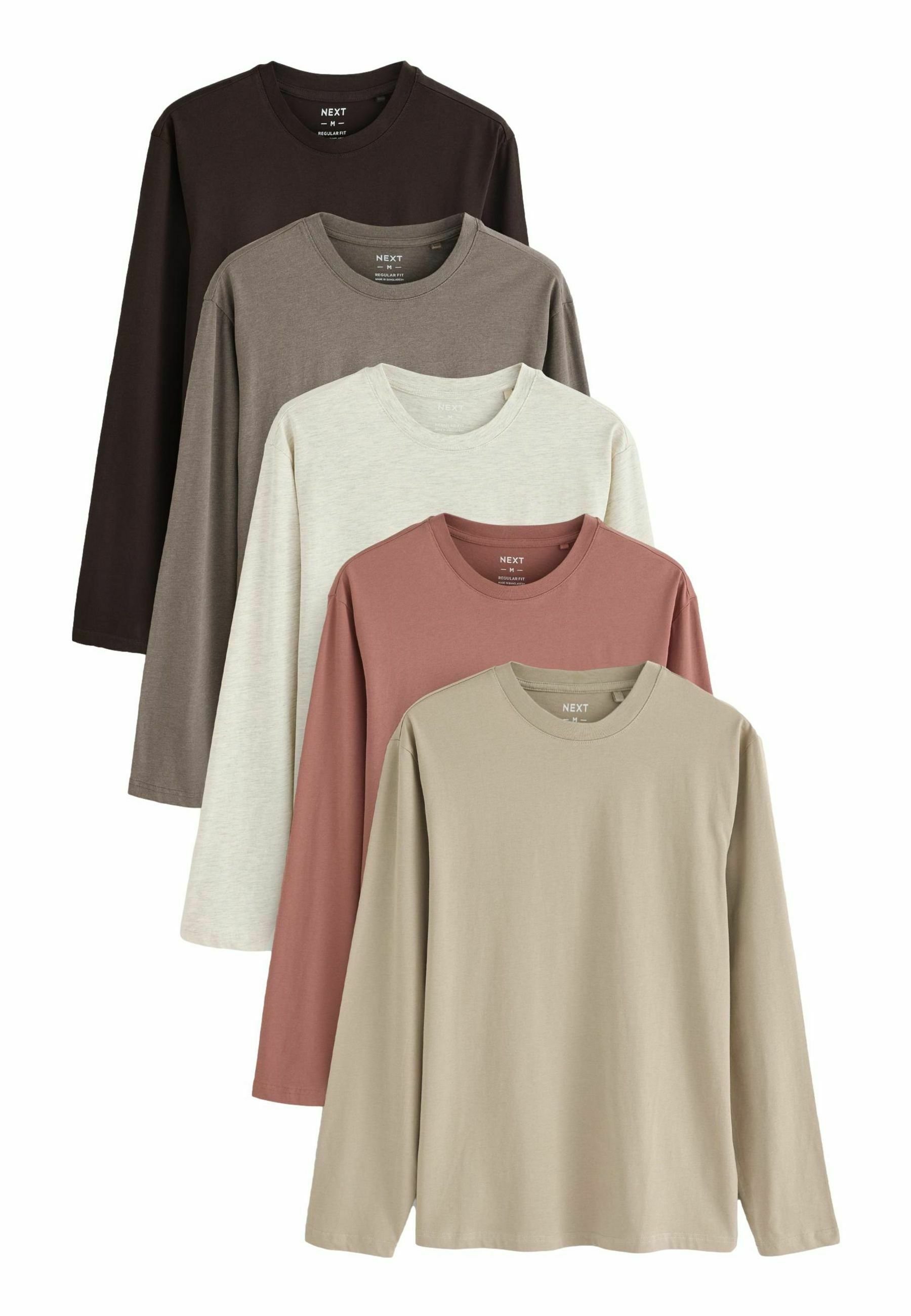 Confezione da 2 t-shirt maniche lunghe ecru + blu La Redoute Collections | La Redoute