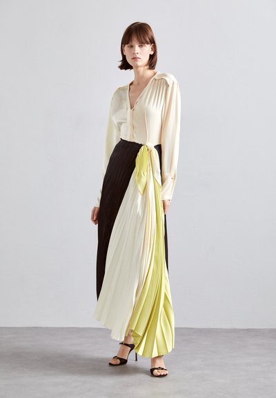 Victoria Beckham LONG SLEEVE PLEATED DRESS - Occasion wear - multi