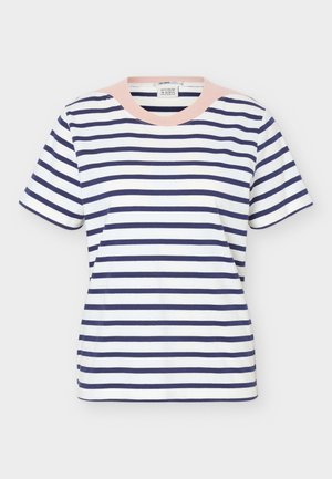 Scotch & Soda, BRETON REGULAR FIT - Μπλουζάκι με στάμπα - peacoat stripe