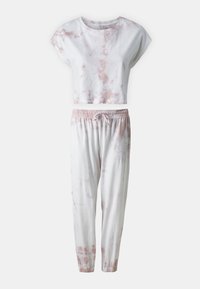 ONLY ONLTIE DYE CROP PANTS NIGHTWEAR SET - Pidžamas - cloud gray