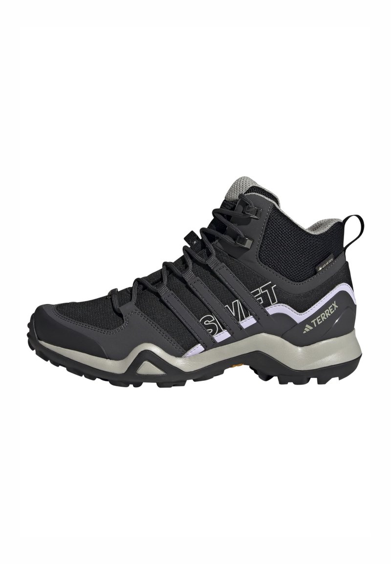 Adidas Terrex - TERREX SWIFT R2 MID GORE-TEX HIKING - Vaelluskengät - core black/dgh solid grey/purple tint, Suurenna