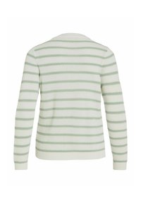 VILA VIDALO O-NECK STRIPE NOOS - Pulover - white alyssum