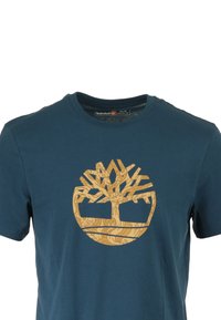 Timberland SHORT SLEEVE - T-shirt print - bleu
