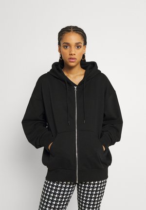 ALISA ZIP HOODIE - Vetoketjullinen college - black