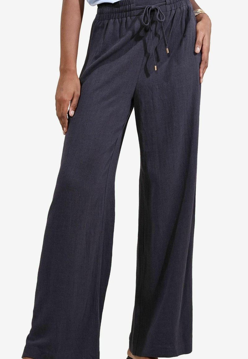 Lipsy WIDE - Auduma bikses - navy