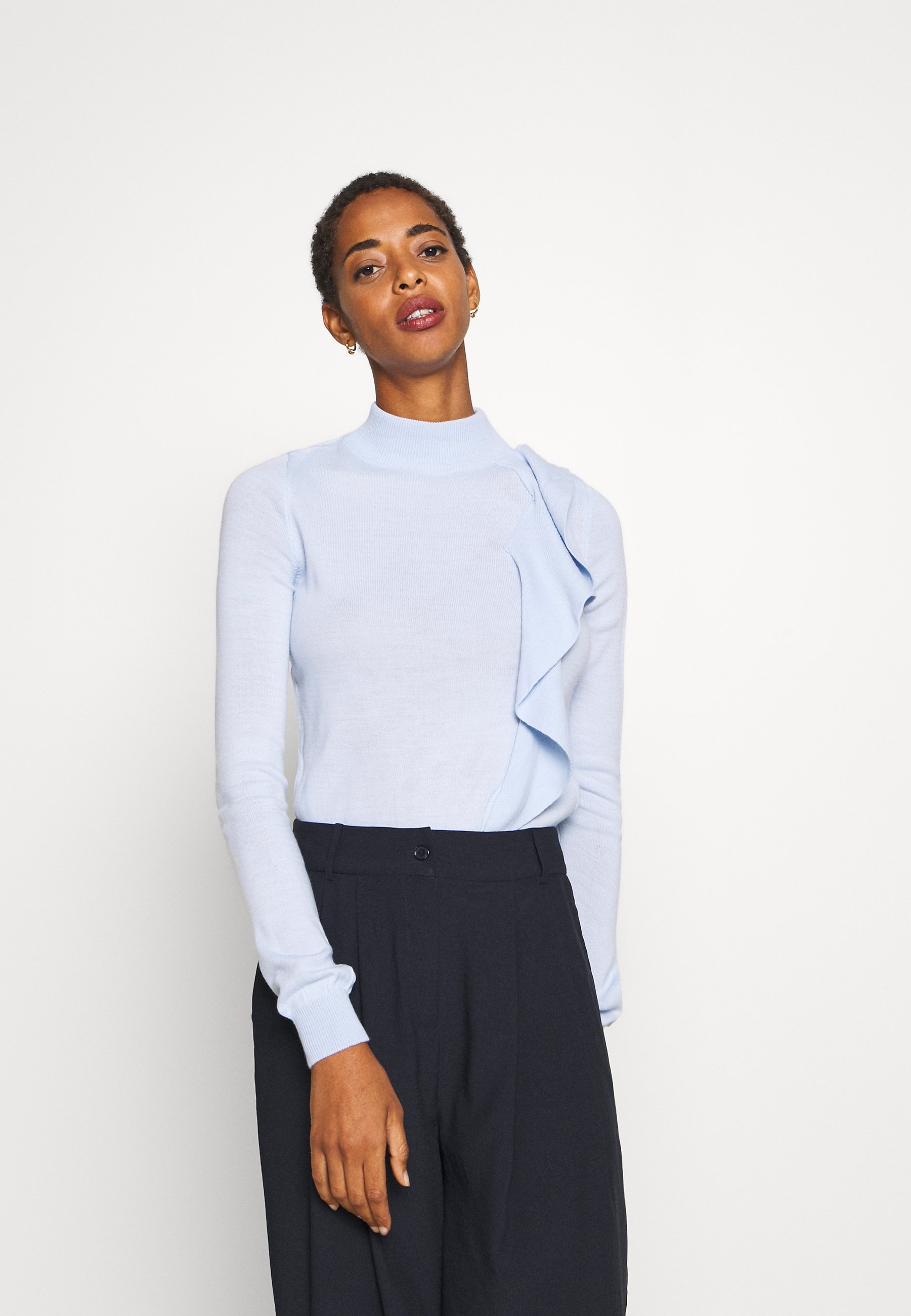 Trendyol Trui baby blueLichtblauw Zalando.nl Trendyol Sweater baby blueLichtblauw Zalando.nl