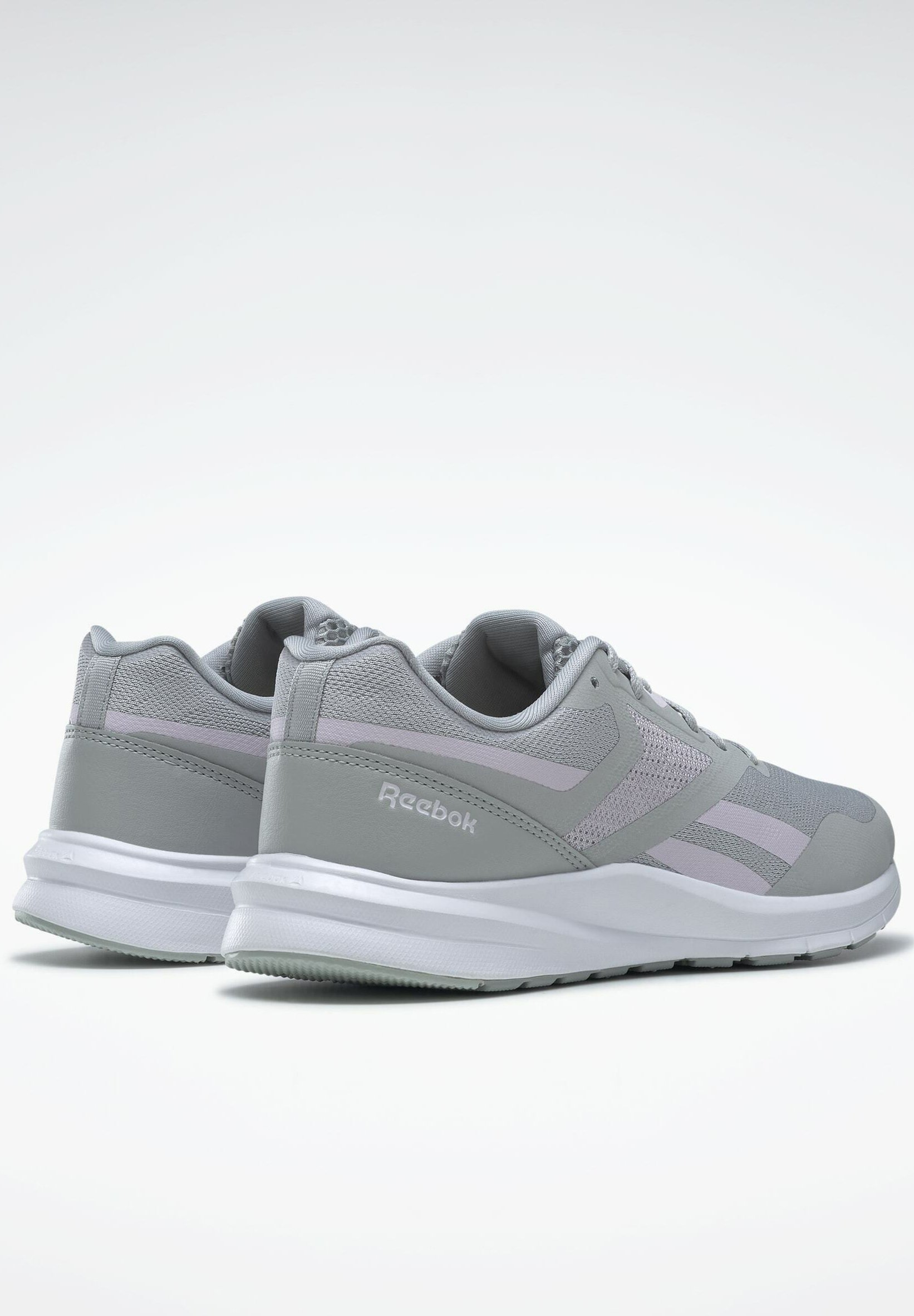 Reebok RUNNER - Stabilty running shoes - grey/purple/grey - Zalando.co.uk