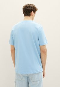 TOM TAILOR DENIM ROUNDED HEM - Paprasti marškinėliai - washed out middle blue
