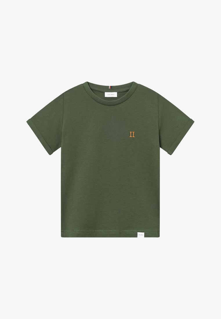 Les Deux NØRREGAARD UNISEX - Pamata T-krekls - olive night/orange