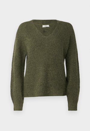 JDY JDYINGEBORG ADA LIFE V-NECK - Maglione - winter moss