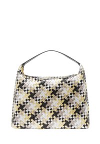 Handbag - white black yellow