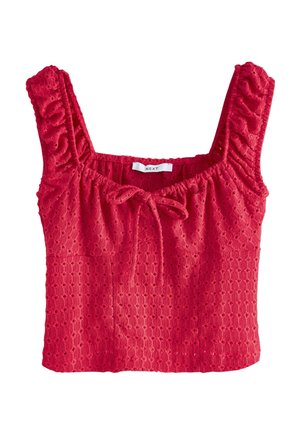 Next REGULAR FIT - EMBROIDERED - Top - red