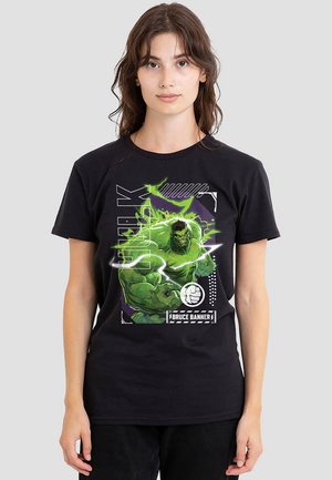 RIVALS BRUCE BANNER HULK SMASH - Print T-shirt - black