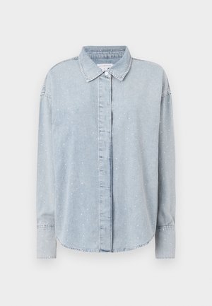 Good American DIAMOND SHIRT - Πουκαμίσα με κουμπιά - indigo