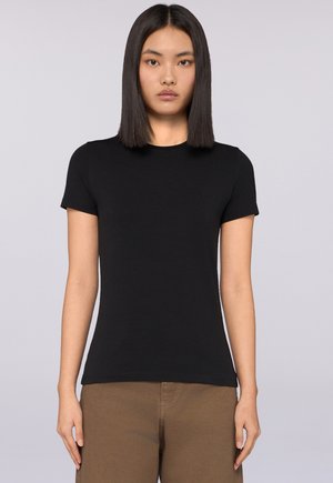 SLIM FIT - T-shirt basic - black milano