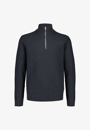 Lindbergh, LINDBERGH STRUCTURE HALF ZIP - Trui - charcoal