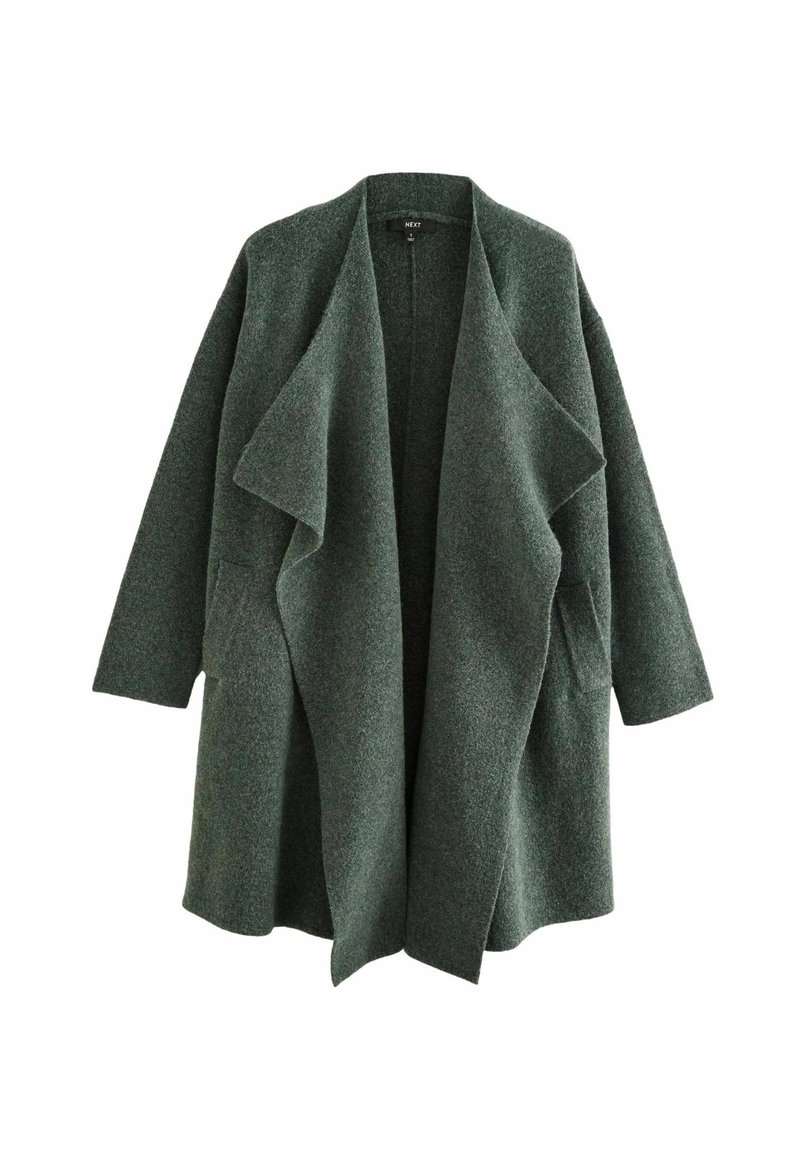 Next SOFT TOUCH WATERFALL LONGLINE - REGULAR FIT - Cardigan - green khaki