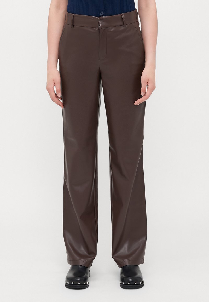 ONLY Tall ONLSMOOTH WIDE  - Kalhoty - seal brown