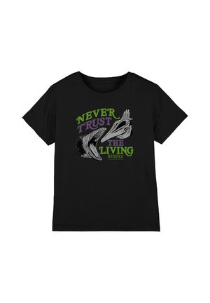 Cotton Soul, BEETLEJUICE/NEVER TRUST UNISEX - Print T-shirt - black