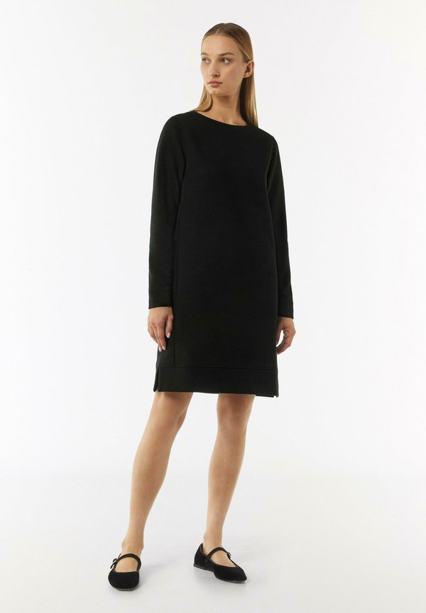 STRUKTURIERTES - Freizeitkleid - schwarz