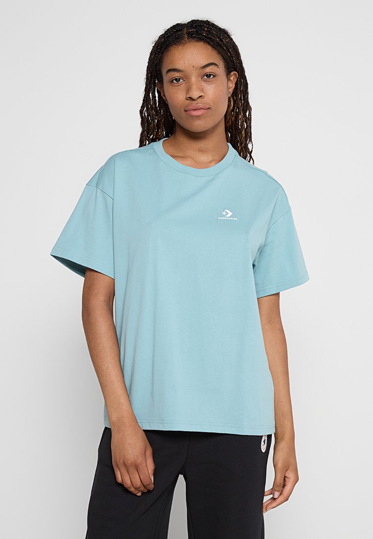 Converse T-shirt basic turquoise Converse T-shirt basic turquoise