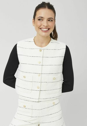 SANS MANCHE EN - Veste sans manches - blanc écru
