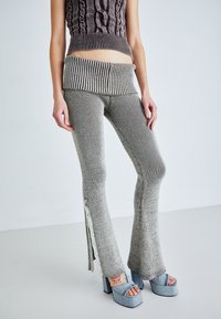 Jaded London - PLATED POPPER TROUSER - Trousers - brown Thumbnail Image 1