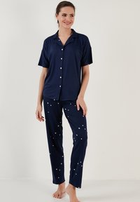 LELA SET REGULAR FIT - Komplet pidžame - dark blue