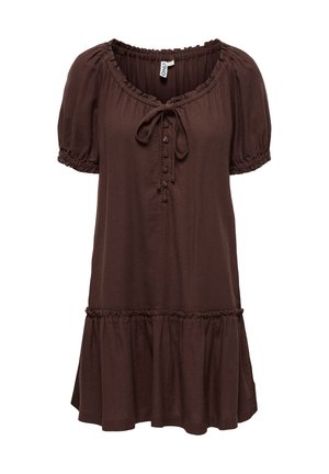 ONLY, ONLGOA Linen Short - Päevakleit - brown stone