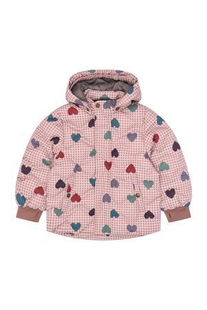 mikk-line, PUFFER JACKET LONG AOP - Зимно яке - heart aop