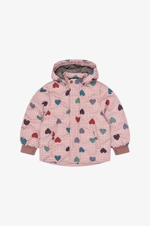 mikk-line, PUFFER JACKET LONG AOP - Зимно яке - heart aop