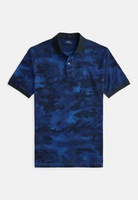 CAMO-PRINT MESH POLO SHIRT - Polo marškinėliai - spy