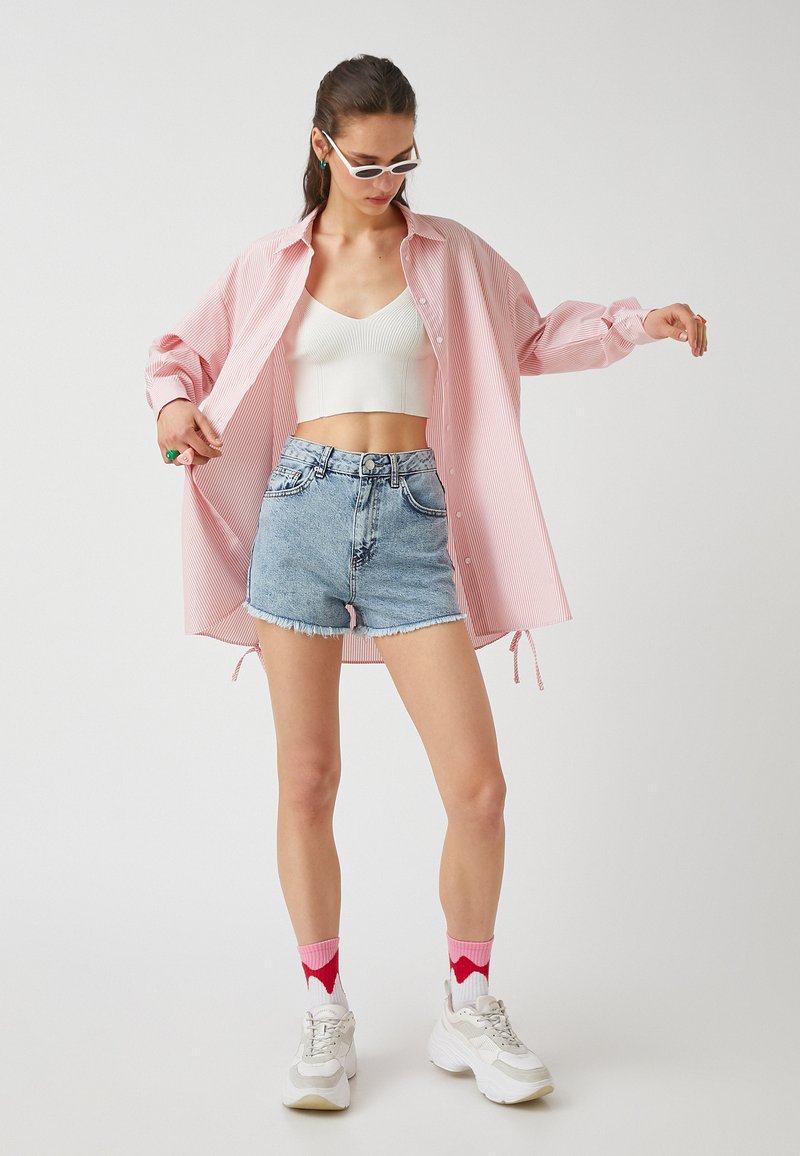 Koton Overhemdblouse donkerroze Koton Overhemdblouse donkerroze