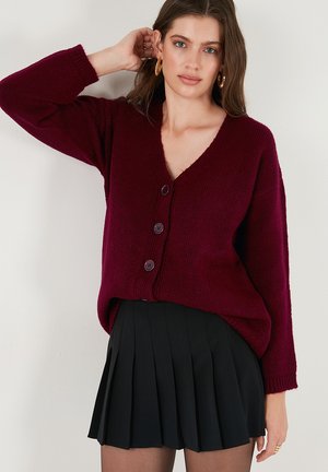 REGULAR FIT - Cardigan - bordeaux