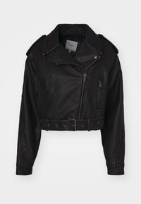AMALIA - Kunstlederjacke - black